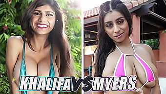 Mia Khalifa Y Violet Myers Van De Frente En Una Recopilación De Porno Caliente